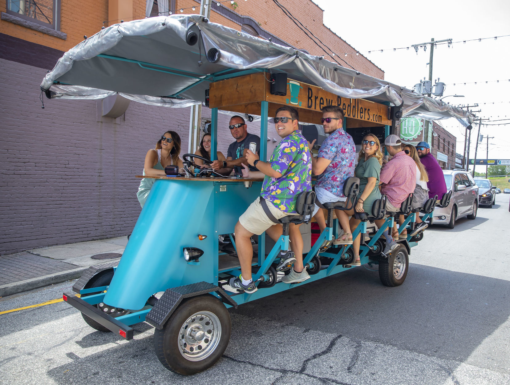 Brew Peddlers tour of downtown Greensboro